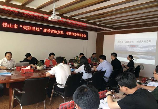 《保山市“美丽县城”建设实施方案、可研报告》组织评审